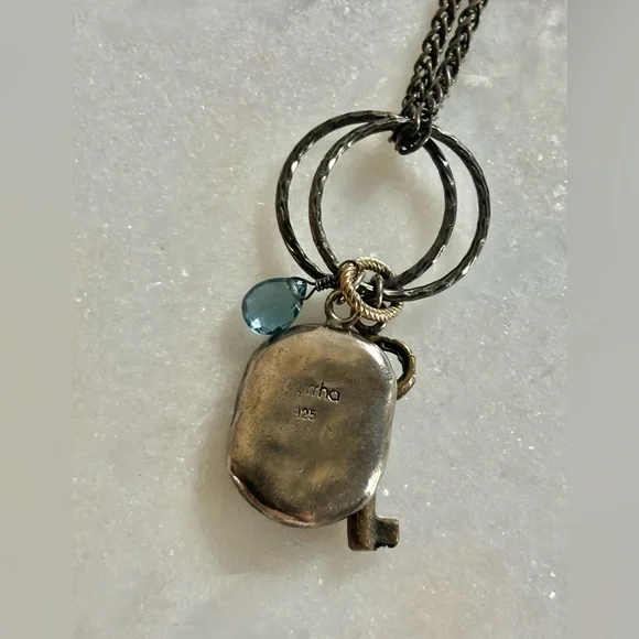 RARE PYRRHA vintage silver charm necklace FOLLOW YOUR DREAMS ✨ - Picture 2 of 3